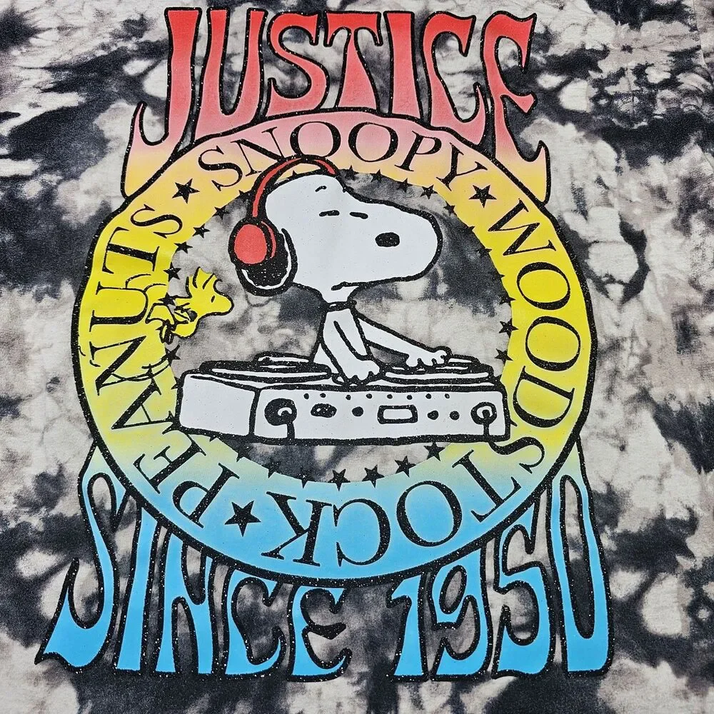 Justice girls Snoopy oversized tee size Youth L